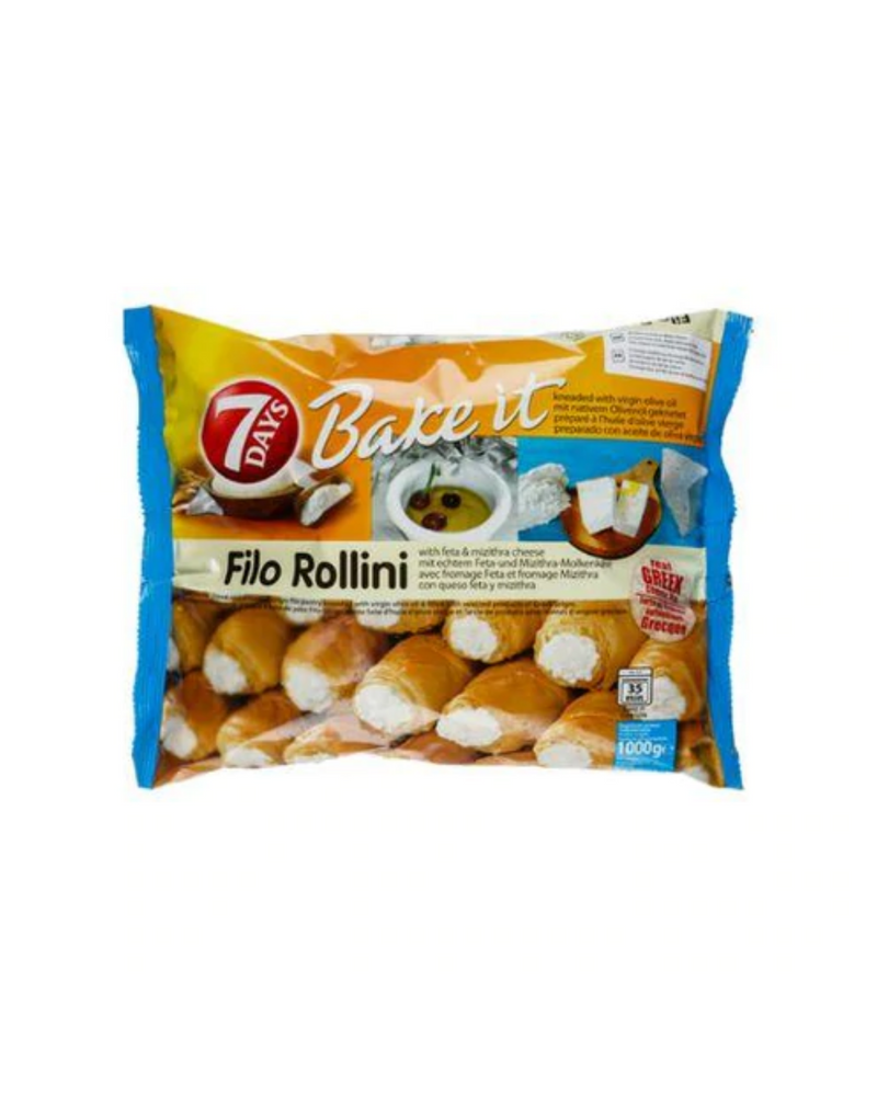7Days Bake it Filo Rollini, Mizithra, Feta Cheese 1000g